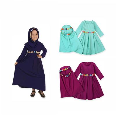 China Girls Plus Size Middle East Dubai Saudi Arabia Malaysia Embroidery Dresses Long Sleeve Dresses For Muslim Girls for sale