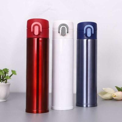 China PORTABLE Classic 400ml Stainless Steel Vacuum Flask Tumbler Water Bottle Coffee Mug with Snap Lid for Outdoor for sale