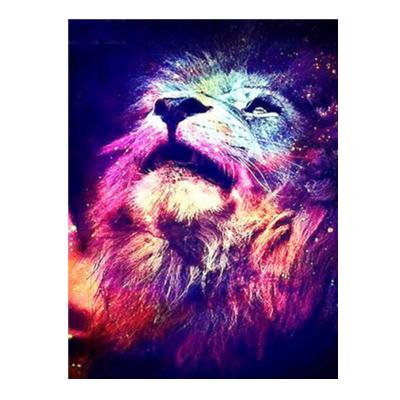 China Huacan Full Drill 5D Lion High Quality Diamond Painting Embroidery Canvas Art Home Decoration Animal Kit Support Customization for sale