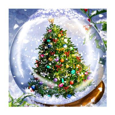 China Support HUACAN Customization Support HUACAN Customization Diamond Embroidery Christmas Square Scenery Diamond Painting Winter Wholesale Full Christmas Tree Art Kits for sale