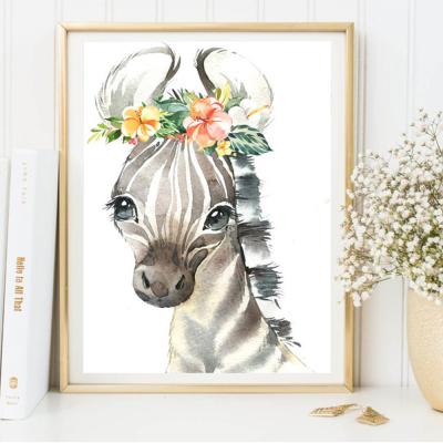 China Huacan diamond cute animal diamond painting high quality stainless steel mounting painting support customization small for sale