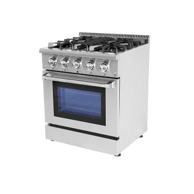 China 2020 High End Luxury Hotel 30 Inch Gas Stove Stainless Steel Kitchen Range Oven for sale