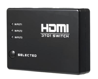 China 50 60 Hz Frequency 3 To 1 HDMI Switch Box , Powered Hdmi Switch For Home for sale