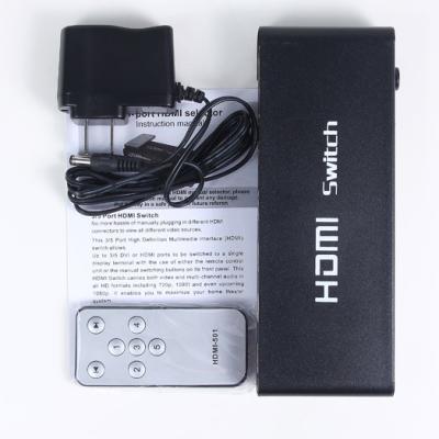 China 5 Input 1 Output HDMI Switch Box With Auto Signal Enhancement Feature for sale