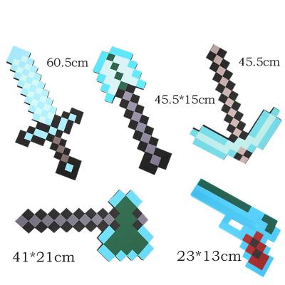 China Fuuny Mine Craft Role Play Accessory Collection Kid's Sized Sword or Collectible Pickaxe Gift for Video Game Fans for sale