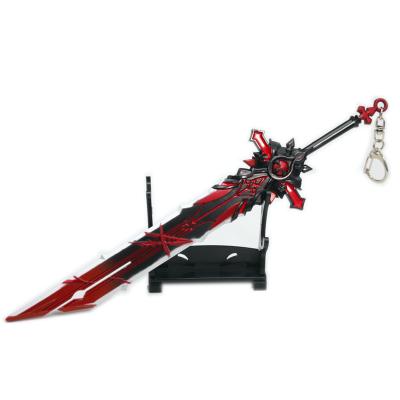 China Business Gift Genshin Impact Alloy Key Chain Weapon Model Metal Toys Gift Opens for sale