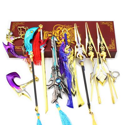 China Custom High Quality Alloy Key Chain Metal Key Chain Strike of Kings Metal Toy Keychain Custom Model Decoration for sale