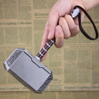 China Thor's Hammer 20cm Hammer Metal Crafts Keychain Game Around Boutique Gift for sale