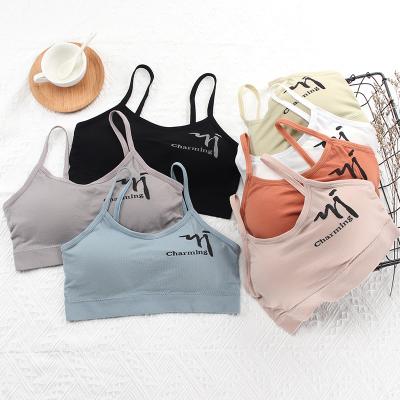 China Hot Selling Seamless Bra Women's Seamless Underwear Padded Sports Yoga Bra Tube Top for sale