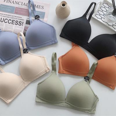 China Size 32 Girls Seamless Solid Color Fashion Sexy Seamless Bra Small A Cup Women's Bra B for sale