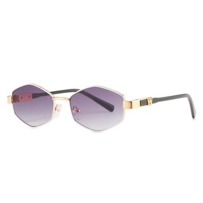 China Metal sunglasses of the trend of men and women of fashion sunglasses frame new retro small party glasses for sale