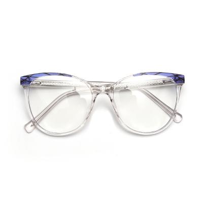 China TR Fashion TR7547 Retro Glass Frame 3D Pattern Glasses for sale