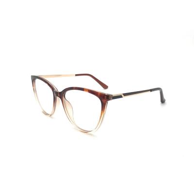 China High quality PC women's presbyopia anti fatigue reading glass metal spring stylish blue light legs TR90 for sale