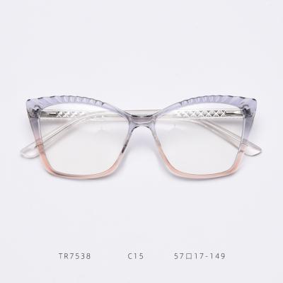 China TR High Quality Fashion Girls Blue Frame TR90 Anti Ray Glasses for sale