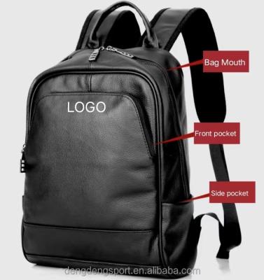 China Waterproof From their own factory production leather multi-color custom LOGO fashion computer bag backpack for sale