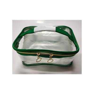 China Transparent PVC + PU Direct Wholesale Good Quality China Manufacturer Factory Travel Wholesale Cosmetic Bags for sale