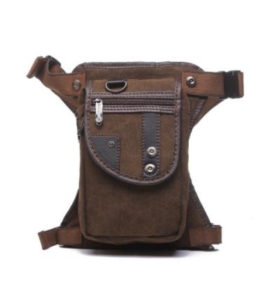 China Ourdoors Fastrider Motorcycle Leg Bag Vintage Multi-pocket Waist Pack Canvas Wear-Resistant Bag For Men's Travel Climbing Riding Recycling for sale