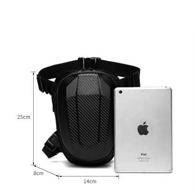 China Hard Outdoor Casual Bum Fastrider EVA Motorcycle Waist Bag Motorcycle Hip Drop Leg Side Black Convenient Bike Bag for sale