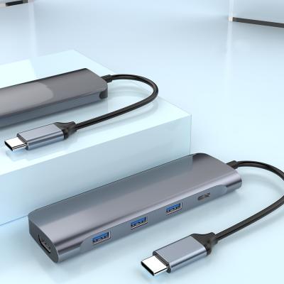 China High quality aluminum type c hub usb c hub usb c hub charging hub palladium type c hub usb c docking station for sale