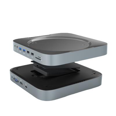 China Docking Station for Mac Mini HDD Enclosure 2.5 Mac Mini HDD Enclosure 2.5 USB Type C Mac Hub for Mini SSD HDD enlosure USB3.0 Docking Station Mac for Apple Mac Silver M1 Mini for sale