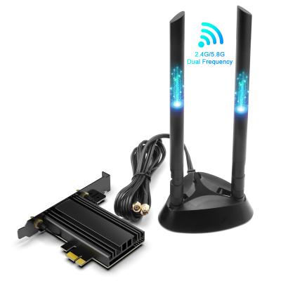 China PCI-E WiFi Adapter Rocketek 3000Mbps 5.0 PCIE Dongle WiFi Network Card Wifi Wireless Adapter For PC for sale