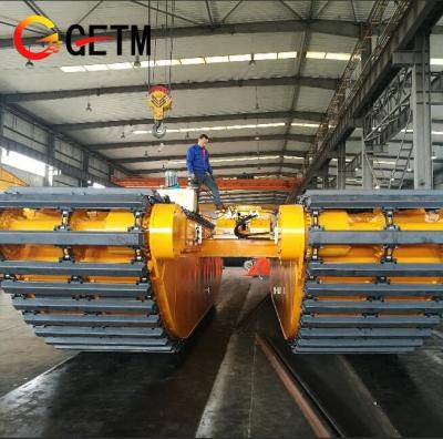 China Premium Steel Adjustable Width Pontoon Float Pontoon For Dredging, Seashore Excavation for sale