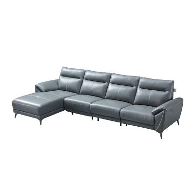 China Italian Furniture Wholesale Extended Modern L Shape Sectional Corner Sofa Reclining Sofa for sale