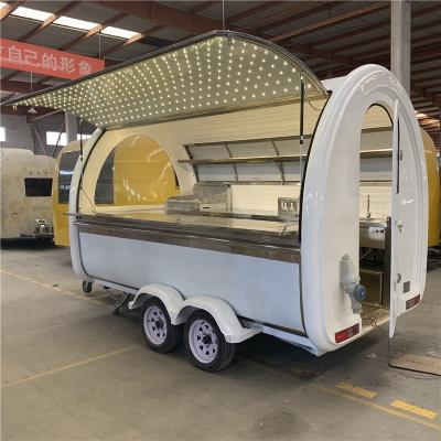 China Food truck food van trailer snack factory hot dog pancake for sale