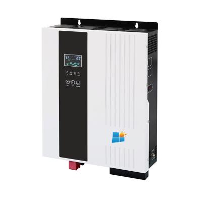 China Home pure sine wave inverter 1kw 2kw 3kw 4kw 5kw 6kw 7kw good quality appliace/office equipment/solar power solar system inverter with mppt charge controller for sale