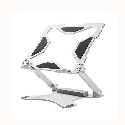 China Folding and Lifting Foldable Home Office Foldable Study Heat Dissipation Portable Aluminum Laptop Stand for sale