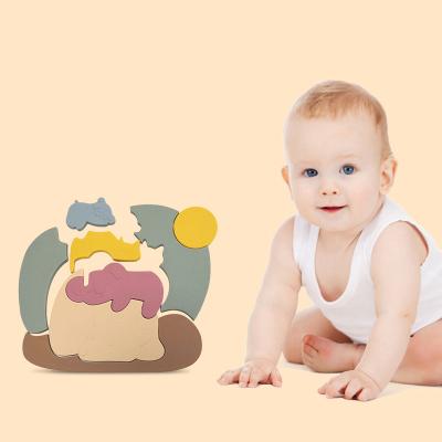 China Educational Toy Montessori Sleeping Animal Puzzle Game for Kids Education Training BPA Free Material for sale