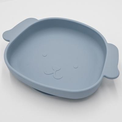 China BPA Free Dining Dishes Dish For Kids Food Grade Silicone Suction Dish for sale