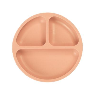 China BPA Free Baby Feeding Silicone Set Dining Dish Suction Dish Stick On Table for sale