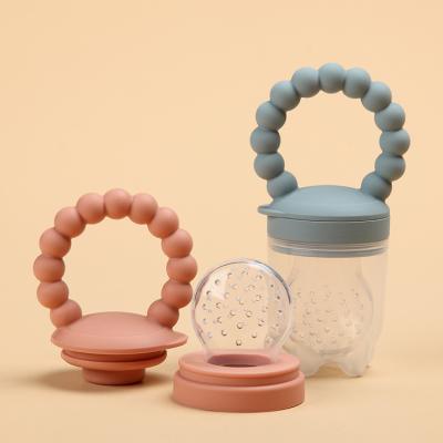 China BPA Free Fruit Nipple Silicone Soft Bite Baby Teether Feeding Nipple for sale