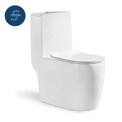 China New Double-Flow Bathroom WC Sale Ceramic Toilet Down Wash Toilet Single Piece Price for sale