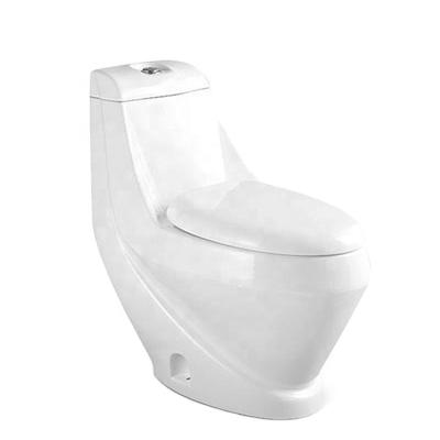 China Double-flush Popular Modern Western Style Ceramic Washdown One Piece Toilet for sale