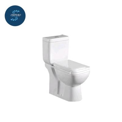 China Double-Flow Bathroom Appliances Washdown High Quality Ceramic Toilet WC Two Piece Toilet for sale