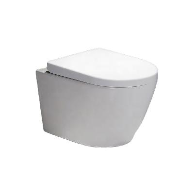 China Double-flush European Standard High End Ceramic Wall Hung Toilet For Bathroom for sale