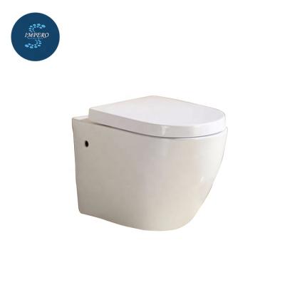 China Double-Flow Australian Watermark Sanitary Ware Ceramic WC Toilet Wall Hung Toilet for sale