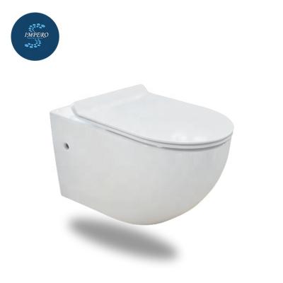 China Concealed Cistern Watermark Approval Wels Rating 3L / 4.5L Wall Hung Toilet With In Wall Cistern for sale