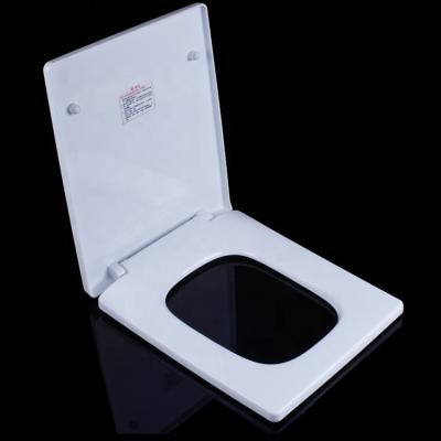 China Slow-end Toilet Seats Toilet Set Square Shaped WC Sanitary Plastic Toilet Seat Cover for sale