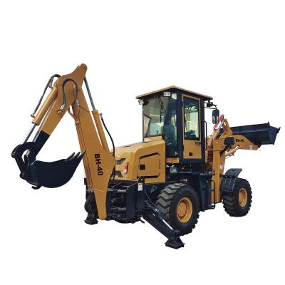 China BH-40 Building Material Stores Sale China Cheap Price New Type Mini Wheel Backhoe Loader for sale