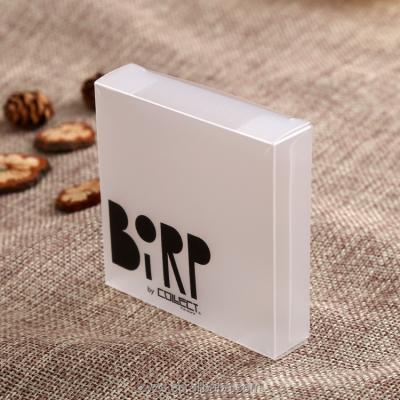 China Eco-friendly Materials Various Styles Recycled Custom Print Frosted Plastic Box For Packaging for sale