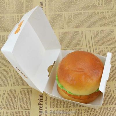 China Recyclable Custom Paper Hamburger Packaging Box Hamburger Box Hamburger Box for sale