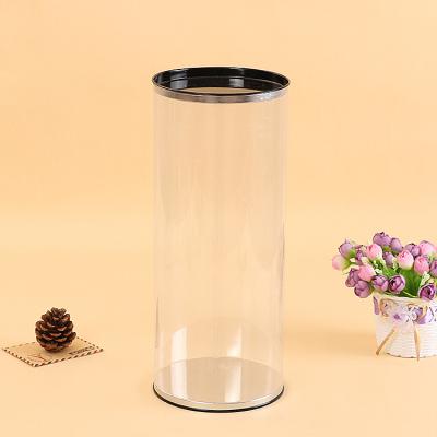 China Recyclable Custom Design Vinyl Plastic Electrical Cylinder Tube Packaging Box for sale