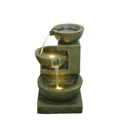 China New Arrival 2022 New Products 3-Tier Water Fountain Modern Outdoor Hotel Fountain Small Fountain for sale