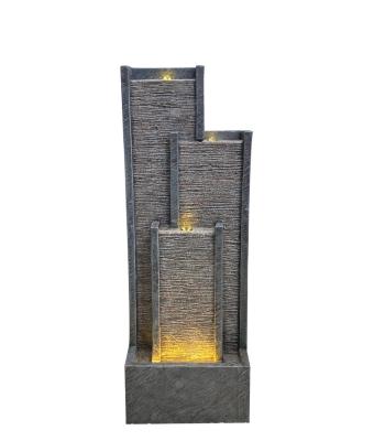 China 2022 new product handmade ideas 3 column water waterfalls and fountain water garden hotel water fountains for sale