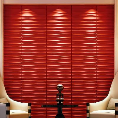 China 2018 new modern hotel decoration 3d wallpaper catalogs pvc wood 3d wallpaper for sale