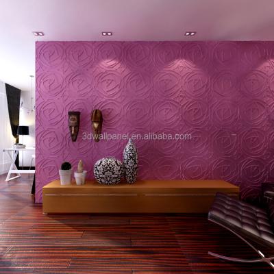 China Modern 3d flower wallpaper living room wallpaper 3d wall panel wallpaper fabric glitter for sale