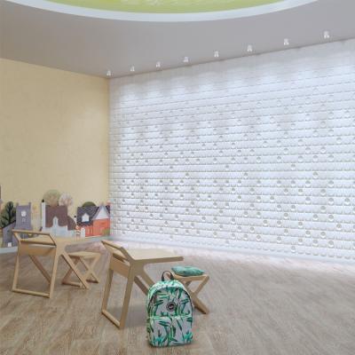 China eco-friendly wallpaper machine making wallpaper designs 3d wall panel for office decor for sale